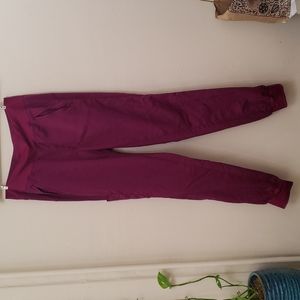 Healing Hands Purple Label M/T Burgundy Scrub Joggers